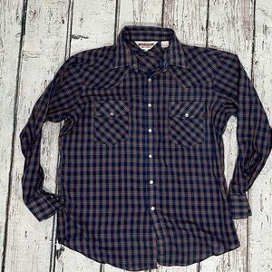 Vintage McGregor Western Pearl Snap Button Down Long Sleeve Cowboy Shirt